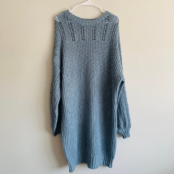 American Eagle Outfitters Dresses & Skirts - 3/$25 SALE AEO Blue Chunky Knit Sweater Dress XXL